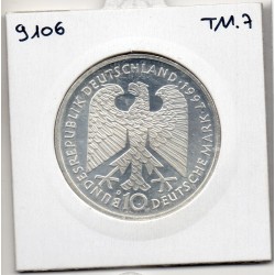 Allemagne RFA 10 deutche mark 1997 D, Sup KM 190 Heinrich Heine pièce de monnaie