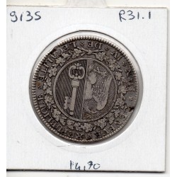 Suisse Canton Genève 6 florins 4 sols et 6 denier 1795 TTB+, KM 110 pièce de monnaie