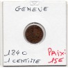 Suisse Canton Genève 1 centime 1840 TTB, KM 130 pièce de monnaie