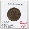 Suisse Canton Fribourg 1 Batzen 10 rappen 1811 Sup, KM 75 pièce de monnaie