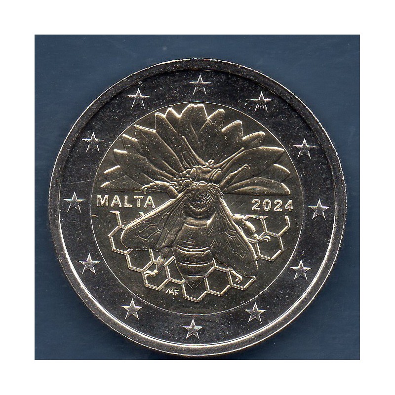 2 euro commémorative Malte 2024 Abeille piece de monnaie €