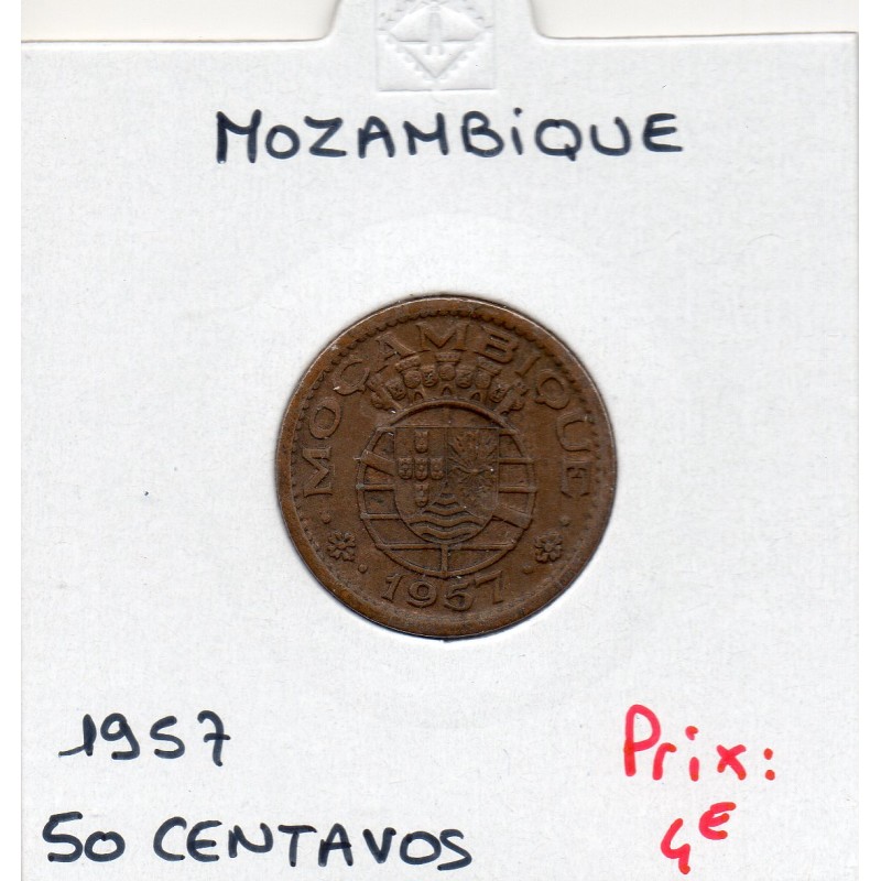 Mozambique 50 centavos 1957 Sup, KM 81 pièce de monnaie