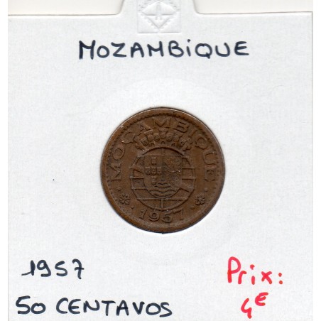 Mozambique 50 centavos 1957 Sup, KM 81 pièce de monnaie