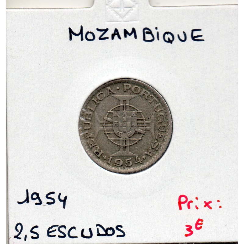 Mozambique 2.5 Escudos 1954 Sup, KM 78 pièce de monnaie