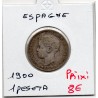 Espagne 1 peseta 1900 TB, KM 706 pièce de monnaie