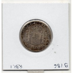 Espagne 1 peseta 1901 TB, KM 706 pièce de monnaie