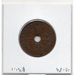 Indochine 1 cent 1938 A sup, Lec 99 pièce de monnaie