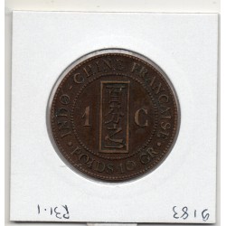 Indochine 1 cent 1889 TTB+, Lec 41 pièce de monnaie