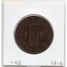 Indochine 1 cent 1889 TTB+, Lec 41 pièce de monnaie