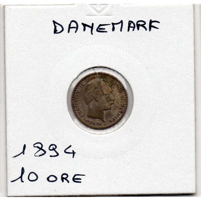 Danemark 10 ore 1894 TB, KM 795 pièce de monnaie