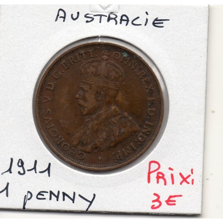 Australie 1 penny 1911 TTB, KM 23 pièce de monnaie