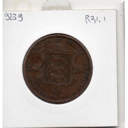 Jersey 1/13 Shilling 1871 TB, KM 5 pièce de monnaie