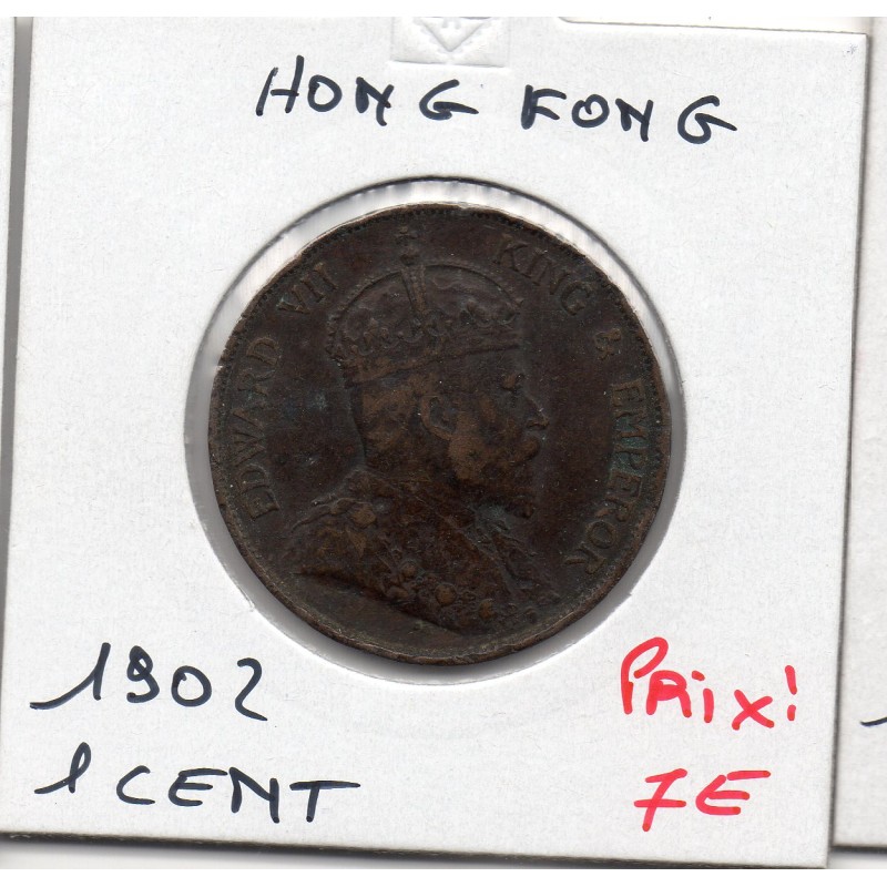 Hong Kong 1 cent 1902 TTB, KM 11 pièce de monnaie