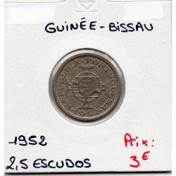 Guinée Portugaise 2.50 escudos 1953 TTB-, KM 9 pièce de monnaie