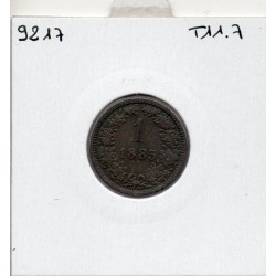 Autriche 1 Heller 1885 TTB, KM 2187 pièce de monnaie