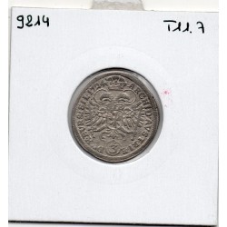 Autriche 3 kreuzer 1724 TTB-, KM 1606 pièce de monnaie