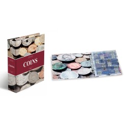 Album numismatique OPTIMA "COINS", 5 pochettes incluses