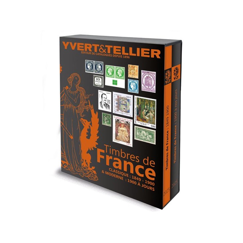 Yvert et Tellier Tome 1 France 2025 catalogue timbres Argus de cotation