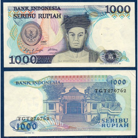 Indonésie Pick N°124a, Sup Billet de banque de 1000 Rupiah 1987