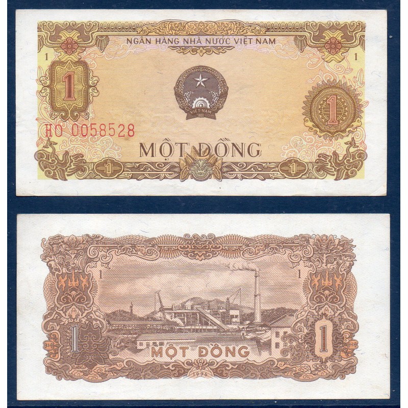 Viet-Nam Nord Pick N°80a, TTB Billet de banque de 1 dong 1976