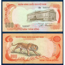 Viet-Nam Sud Pick N°33a, TTB Billet de banque de 500 dong 1972