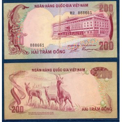 Viet-Nam Sud Pick N°32a, TTB Billet de banque de 200 dong 1972