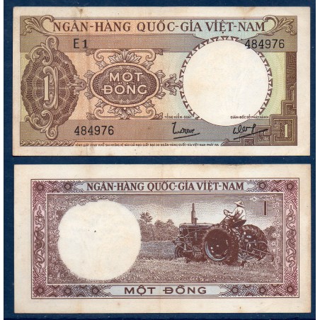 Viet-Nam Sud Pick N°15a, TTB Billet de banque de 1 dong 1964