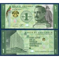 Guatemala Pick N°129, Billet de banque de 1 Quetzal 2024