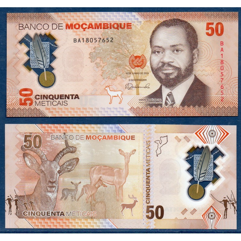 Mozambique Pick N°156, Billet de banque de 50 meticais 2024