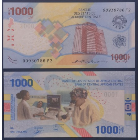 Afrique Centrale P.701, Neuf, Billet de 1000 Francs CFA 2020 Medecine