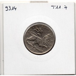 Ethiopie 25 matonya 1931 Sup, KM 30 pièce de monnaie