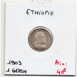 Ethiopie 1 Gersh 1895 - 1903 Sup+, KM 12 pièce de monnaie