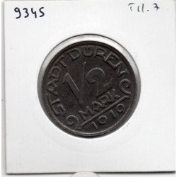 Kriegsgeld Düren 1/2 Mark 1919, Sup pièce de monnaie