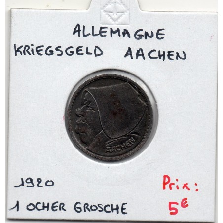 Kriegsgeld Aachen 1 öcher grosche 1920, Sup pièce de monnaie