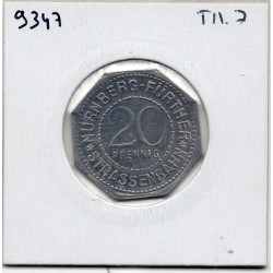 Jeton transport Nürnberg-Fürther 20 pfennig, Sup pièce de monnaie