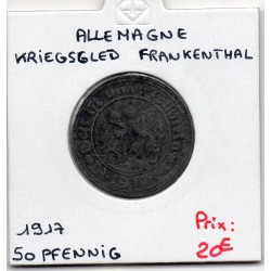 Kriegsgeld Frankenthal 50 pfennig 1917, Sup pièce de monnaie