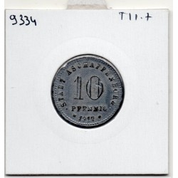 Kriegsgeld Aschaffenburg 10 pfennig 1917, TTB pièce de monnaie