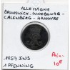 Brunswick-Luneberg-Calenberg-Hanovre 1 pfenning 1757 IWS, TB KM 204 pièce de monnaie