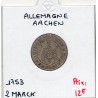 Aachen 2 mark 1753, TB-, KM 48 pièce de monnaie