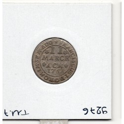 Aachen 2 mark 1753, TB-, KM 48 pièce de monnaie