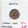 Egypte 2 Milliemes 1348 AH - 1929, TTB, KM 345 pièce de monnaie