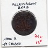 Berg 1/2 Stuber 1802 TB KM 2 pièce de monnaie