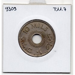 Palestine 10 Mils 1927, Sup, KM 4 pièce de monnaie