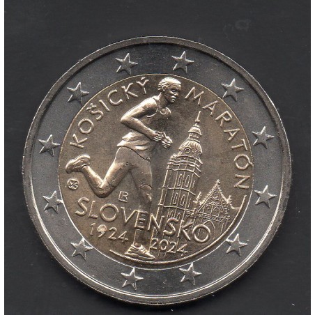 2 euro commémorative Slovaquie 2024  Marathon de Kosice piece de monnaie €