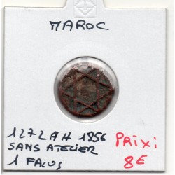 Maroc 1 Falus 1277 AH - 1856 TTB, KM C122a  pièce de monnaie