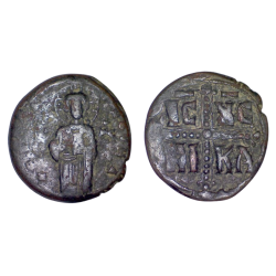 Follis classe C pour Michel IV, annonyme (1034-1041), SB 1825 Constantinople