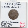 4 Sols au 2L 1692 M Toulouse Louis XIV reformé pièce de monnaie royale