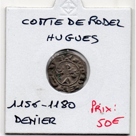 Languedoc, Comté de Rodez, Hugues II et III  (1156-1180) Denier