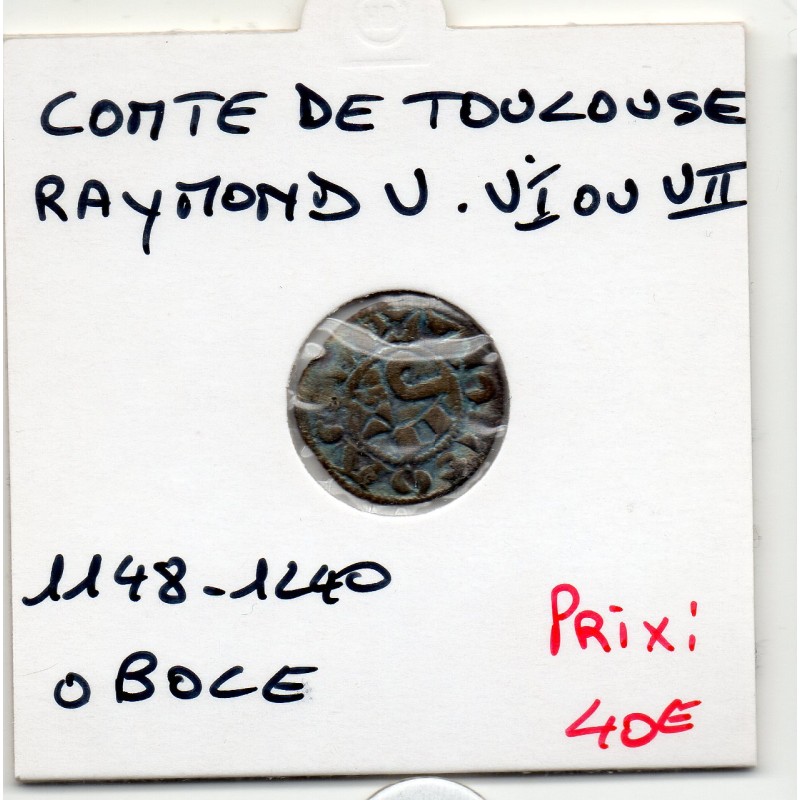 Languedoc, Comté de Toulouse, Raymond V VI et VII (1148-1240) Obole