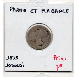 Italie Parme et Plaisance 10 soldi 1815, B, KM C27 pièce de monnaie